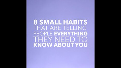 8 Small Habits That Are Telling People Everything They Need to Know About You [GMG Originals]