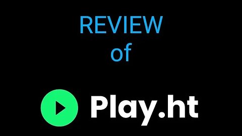 Review of Play.ht 🤖#texttospeech