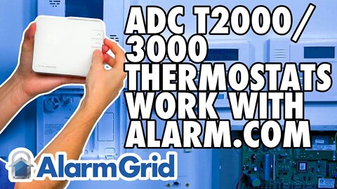 ADC-T2000 and ADC-T3000 Thermostats Work with Alarm.com