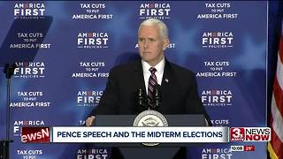 VP Pence comes as midterm elections near