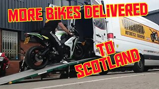 Amazing Scotland motorcycles Transported Delivery Round Vlog