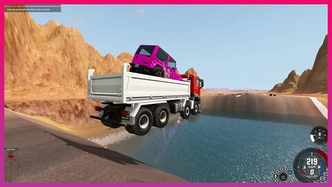 TruckFails | Cars vs Giant Pit #209 | BeamNG.Drive |TrucksFails