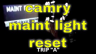 PUSH start button Reset maintenance light Toyota Camry √ Fix it Angel