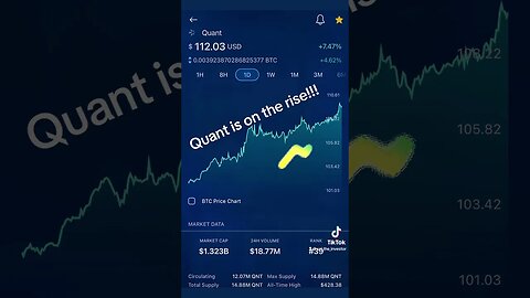 #quant is on the rise #crypto #cryptocurrency #xrp #cryptonews #bitcoin #cryptocrypto #cryptochat