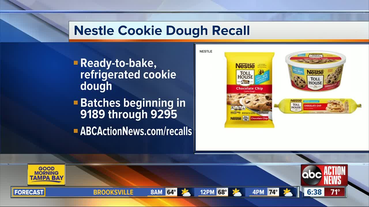 Nestlé recalls cookie dough due to possible rubber in products