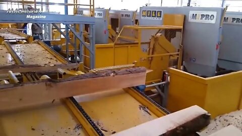 Amazing Modern Automatic Wood Cutting Sawmill Machines - Incredible Modern Woodworking Factory