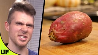 Gravel Road + Fruit?? Cactus Pear Taste Test | Unusual Foods