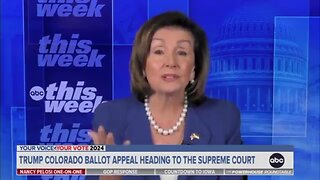 Brain Dead Pelosi Claims State Laws Can Be Used To Exclude Trump, Not The Constitution