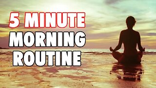 5 Minute Yoga Stretching Routine For More Energy And Flexibility (Beginner Level)