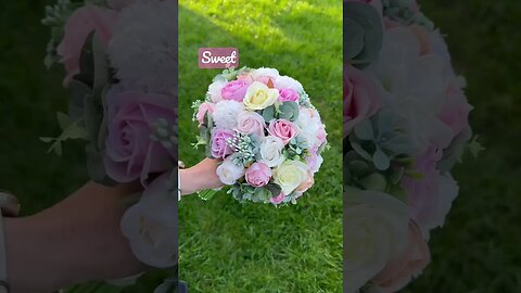 DIY wedding decoration bride bouquet 4k #shorts #wedding #youtubeshorts