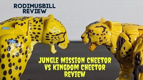 Jungle Mission 3 Pack Cheetor Review & Comparison with Kingdom Deluxe Cheetor - Rodimusbill Review