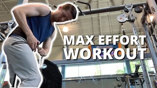 I put EVERYTHING into these exercises | Upper Body Workout Vlog