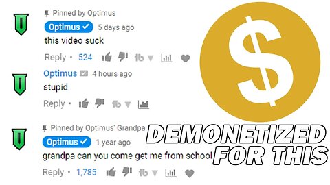 YouTube Comments Might Now Get You DEMONETIZED