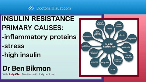 INSULIN RESISTANCE PRIMARY CAUSES: inflammatory proteins, stress, high insulin