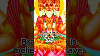 Unveiling the Divine Essence: Brahma Dev, the Creator of Worlds #shorts