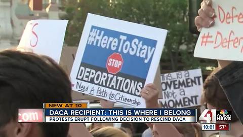 Dozens in Kansas City rally in support of DACA