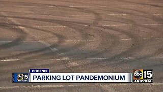 Parking lot pandemonium in Phoenix