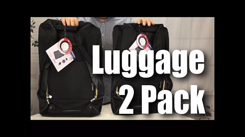 5 Cities The Valencia Collection Plain Black Hand Luggage 42 Liters (Set of 2) Review