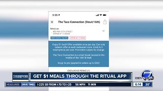 Get $1 meals through Ritual app