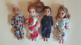 Doll Pajama DIY - Miniature Pajama DIY - Doll Clothes DIY