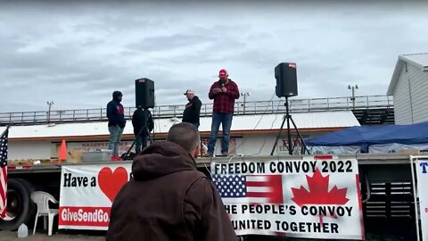 Rollin4Freedom - 3/23/2022 - The People's Convoy - Morning Truckers Meeting