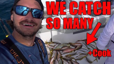 CRAZY reef/offshore Fishing! I eat RAW Barracuda | Florida Keys | Catch N Cook