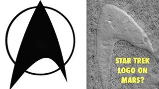 Disclosure, Massive Star Trek Logo Found on Mars, Space Alien Geoglyph or Sand Dune