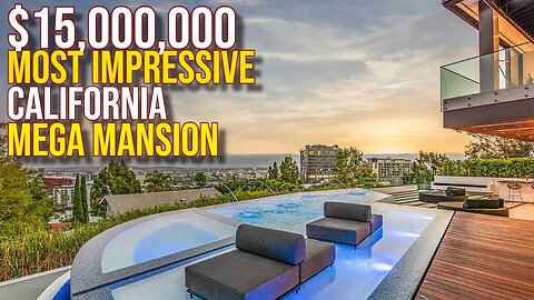 Touring $15,000,000 MOST impressive California Mega Mansion