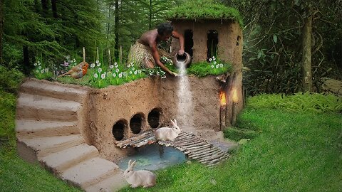 Building A beautiful Natural Home In Deep Jungle