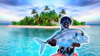 *African Pompano* On My Jet ski |Tropical Island Catch & Cook