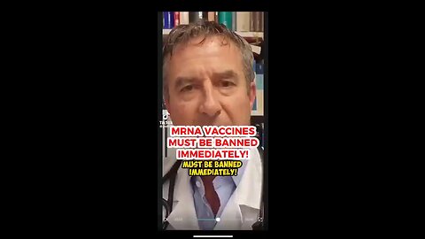 DR. THOMAS BINDER - ZURICH -MODIFIED RNA - MRNA VACCINES MUST BE BANNED IMMEDIATELY -