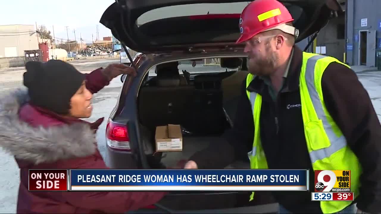 WCPO helps recover stolen wheelchair ramp