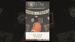 BLACKJACK $5,000 A HAND! HUGE WIN #shorts