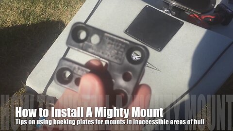How to Install a Mighty Mount & Backing Plate Inside a Kayak Hull - demo on Hobie Pro Angler 14