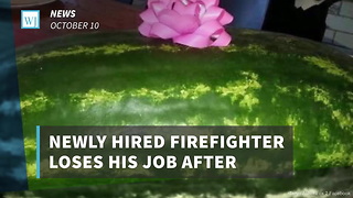 Newly Hired Firefighter Loses His Job After Controversial Gift To Firehouse