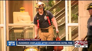 Guests rebooked after Downtown Tulsa hotel fire