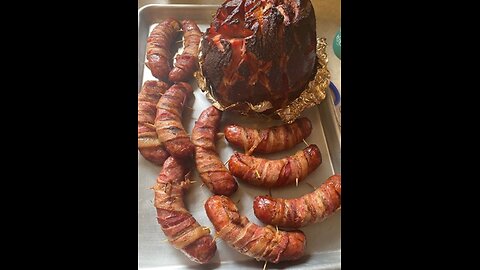 Twice Smoked Ham and Sausages