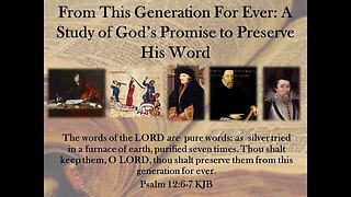 FTGF Lesson 50 | The Process of Preservation: The People of Preservation in Old Testament