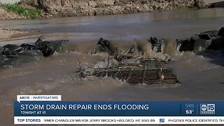 Storm drain repair ends flooding