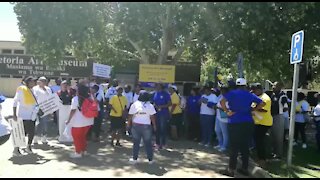 WATCH: Striking 10111 call centre workers gather ahead of march to Union Buildings (W34)