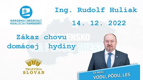 Zákaz chovu domácej hydiny | 14. 12. 2022 Ing. Rudolf Huliak v TV Slovan.