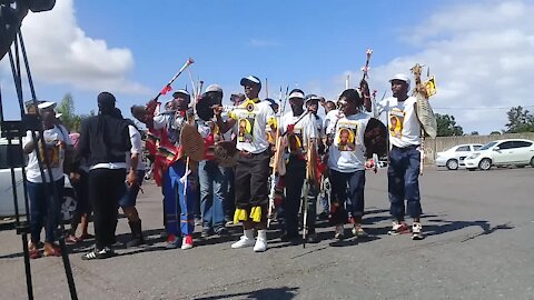 SOUTH AFRICA - KwaZulu-Natal - IFP campaigning at Chatsworth (Videos) (XJv)