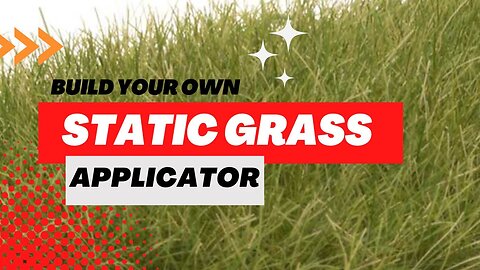 Build you own static grass applicator