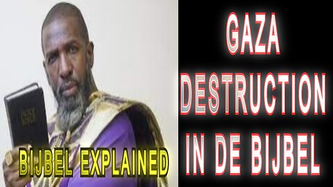 Plot GAZA Destruction In De Bijbel Israelites Dutch English KOLONIALISME Suriname Vid