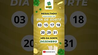 🍀 Resultado DIA DE SORTE 708 | Sentindo Sorte #shorts