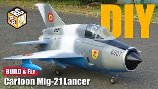 Cartoon Mig-21 Lancer RC Plane, Will It Fly?