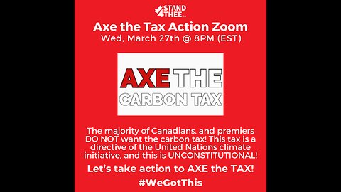 Stand4THEE Axe the Tax March 27th