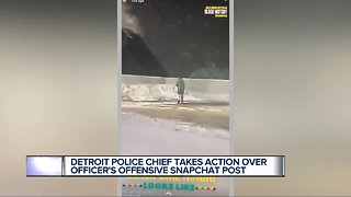 Detroit police chief takes action over officer's offensive Snapchat post