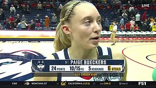 Paige Bueckers After Big Night As #8 UConn Huskies BLOWOUT Win vs #20 Maryland | Post Game Interview