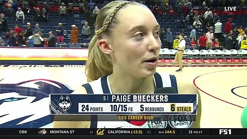 Paige Bueckers After Big Night As #8 UConn Huskies BLOWOUT Win vs #20 Maryland | Post Game Interview